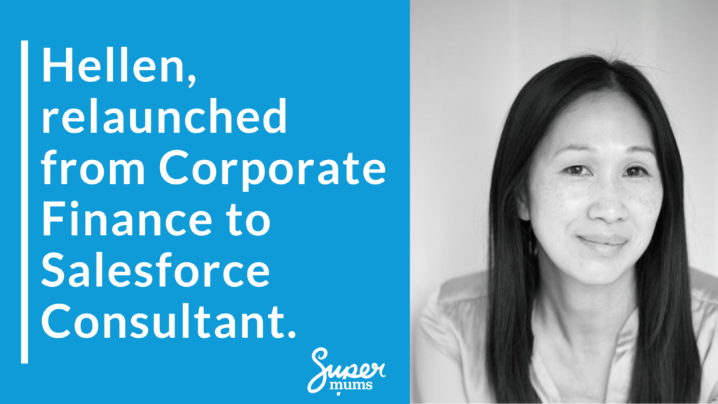 Helen’s success story – career change from finance with Supermums training