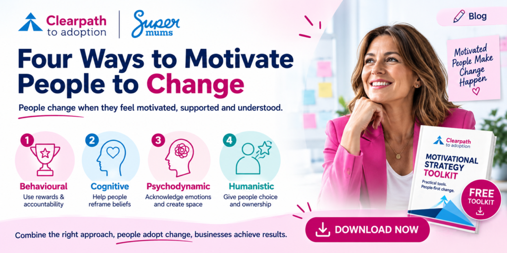 Four ways to motivate people to change