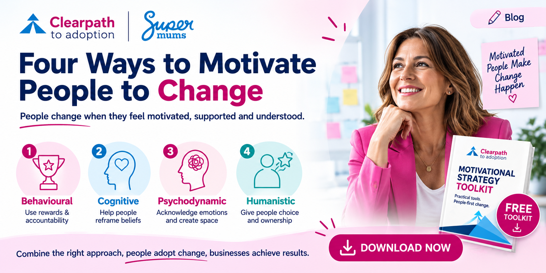 Four ways to motivate people to change